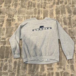 Grey glacier national park crewneck